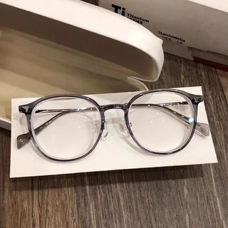 Mắt kính cận thị kính cận có độ sẵn - 0 ~ - 6.00 gọng trong suốt chống ánh sáng xanh phong cách Hàn Quốc kính 1104
