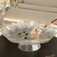 Đĩa Nhựa Viền Vàng Cao Cấp Decor Đựng Trái Cây, Khay Bày Hoa Quả Đế Cao Phong Cách Bắc Âu Decor Phòng Khách