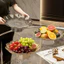Đĩa Nhựa Viền Vàng Cao Cấp Decor Đựng Trái Cây, Khay Bày Hoa Quả Đế Cao Phong Cách Bắc Âu Decor Phòng Khách