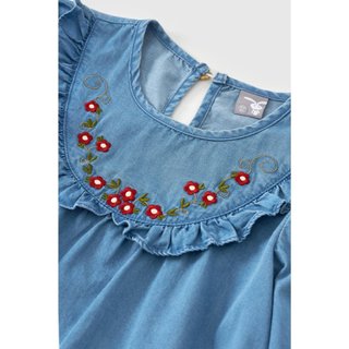 Đầm Jean dài tay bé gái Rabity 951.019