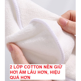 (Hot_Mặt nạ xông hơi bằng cotton mềm mịn, chờm nóng, lạnh, ủ ấm, chăm sóc da mặt trị mụn-Phúc Hưng