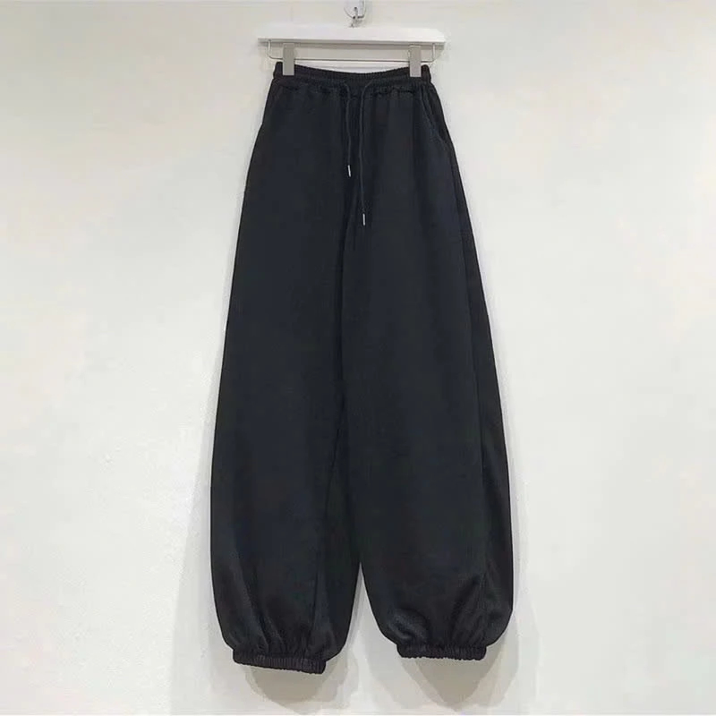 [Peinn] [ Rẻ Vô Địch ] Quần ống suông hoạ tiết chữ X cạp cao phong cách hàn quốc có dây rút freesize 38-55kg