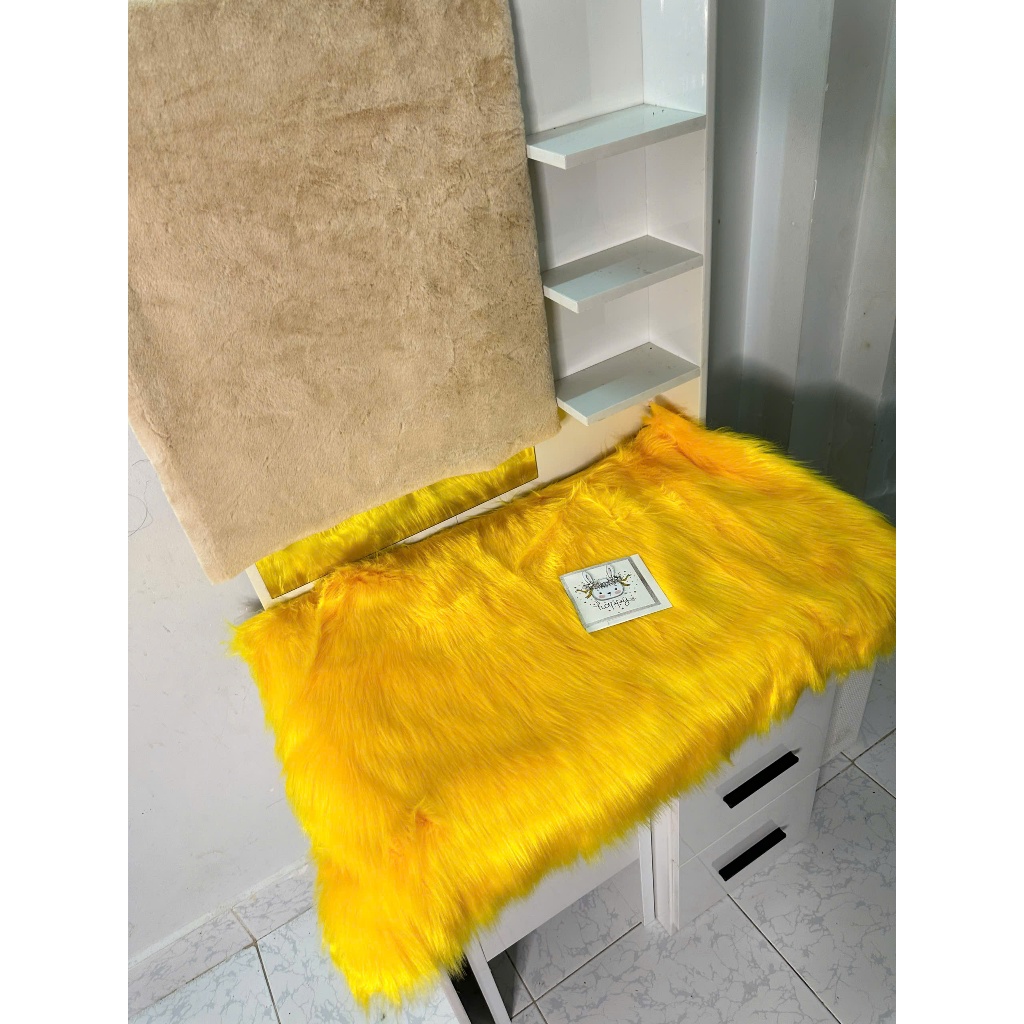 Thảm Lông Chụp Hình Sản Phẩm - Thảm Lông Trải Bàn Trang Điểm 50cm x 80cm