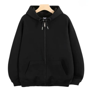 Áo khoác hoodie thu đông nam trơn basic nỉ bông basic form rộng trẻ trung - UNISEX k1