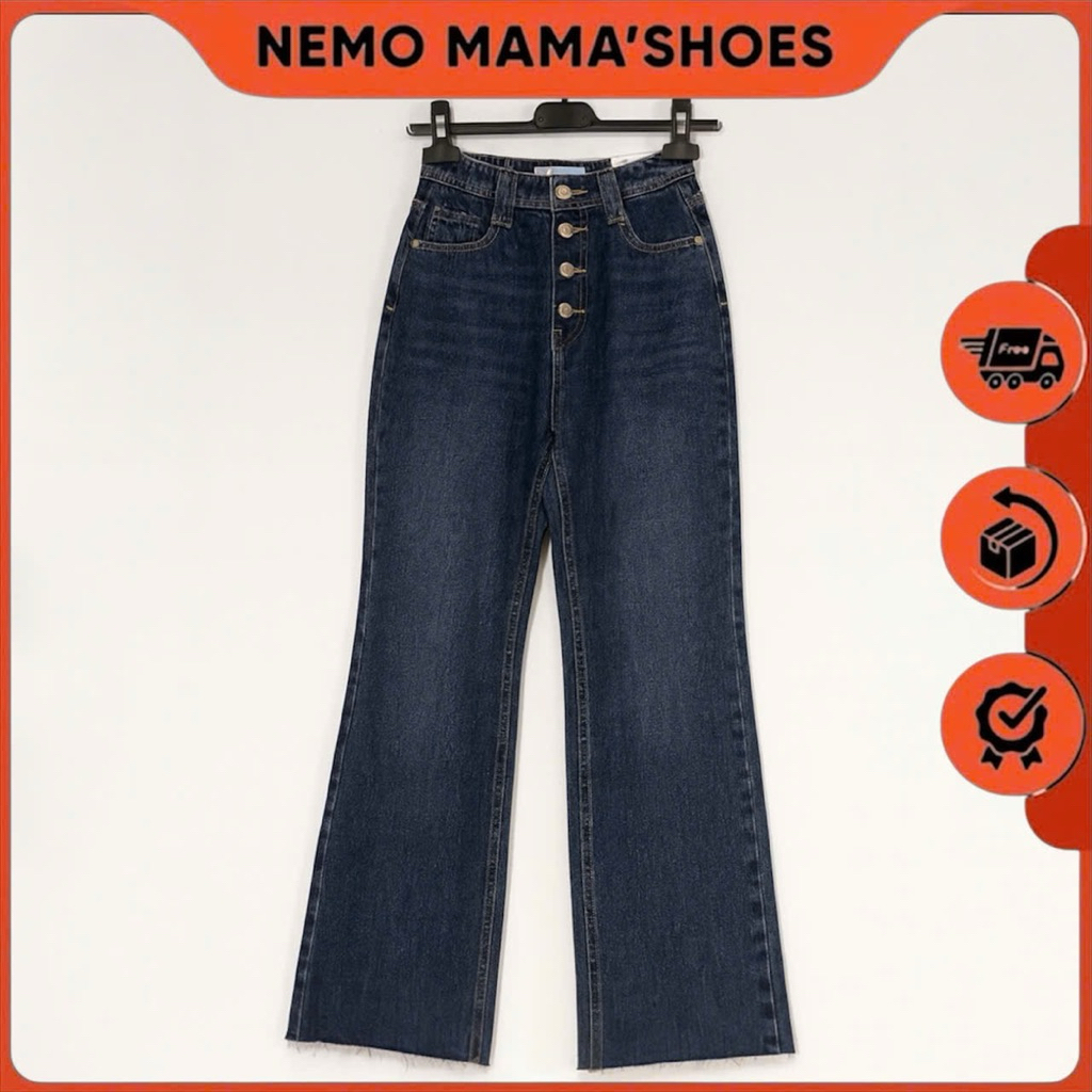 ZARA QUẦN JEANS XANH LOE 4 NÚT (Q230913005)