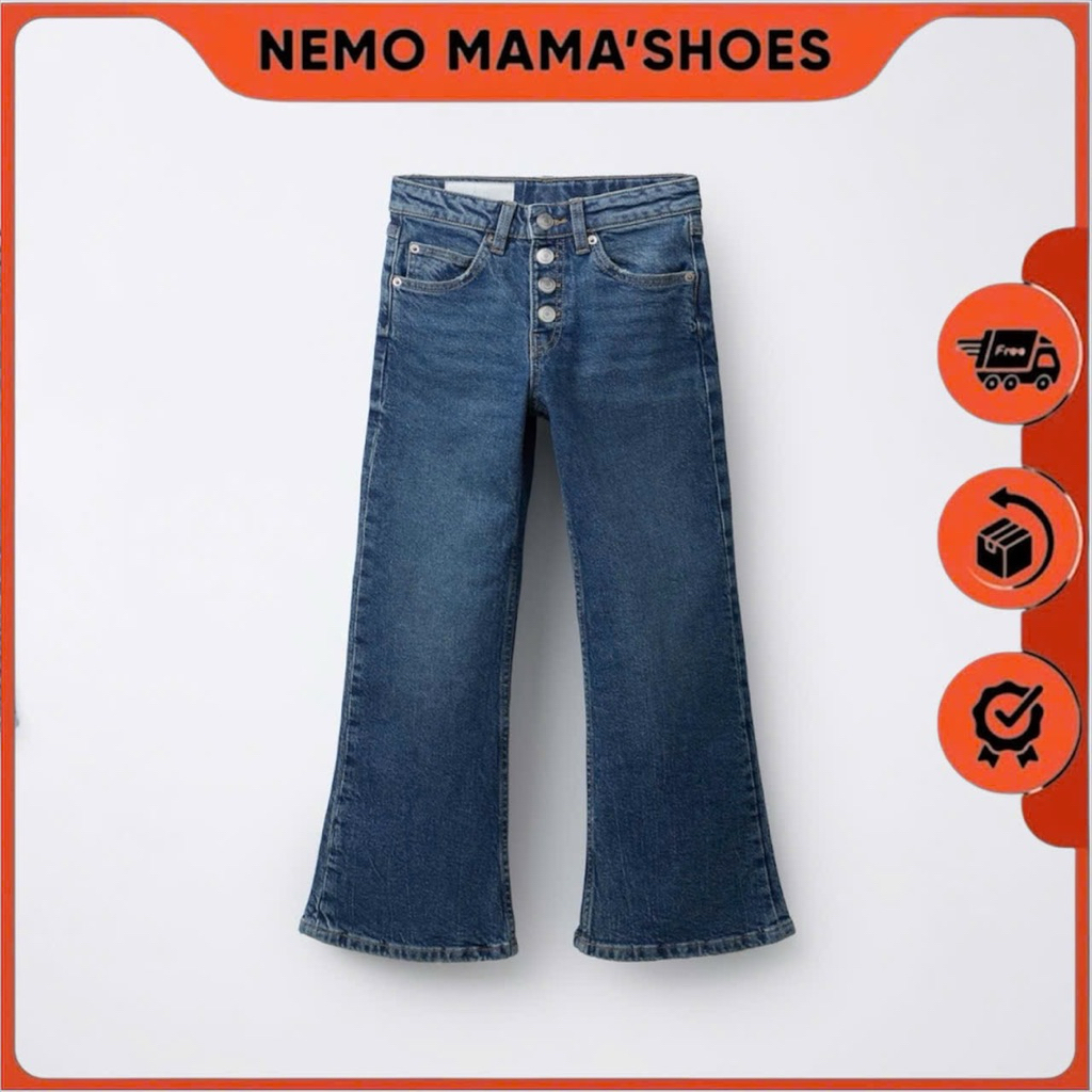 ZARA QUẦN JEANS XANH LOE 4 NÚT (Q230913005)