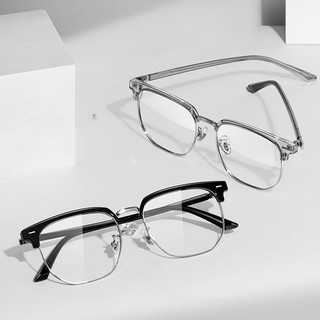 Mắt kính cận thị kính cận có độ sẵn - 0 ~ - 6.00 gọng trong suốt chống ánh sáng xanh phong cách Hàn Quốc kính 058