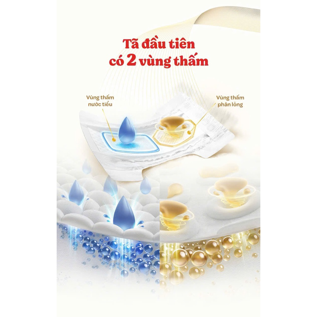Tã Dán/ quần Huggies Skin Perfect Mega Jumbo cỡ M/L/XL/XXL với 2 vùng thấm giảm kích ứng da hl
