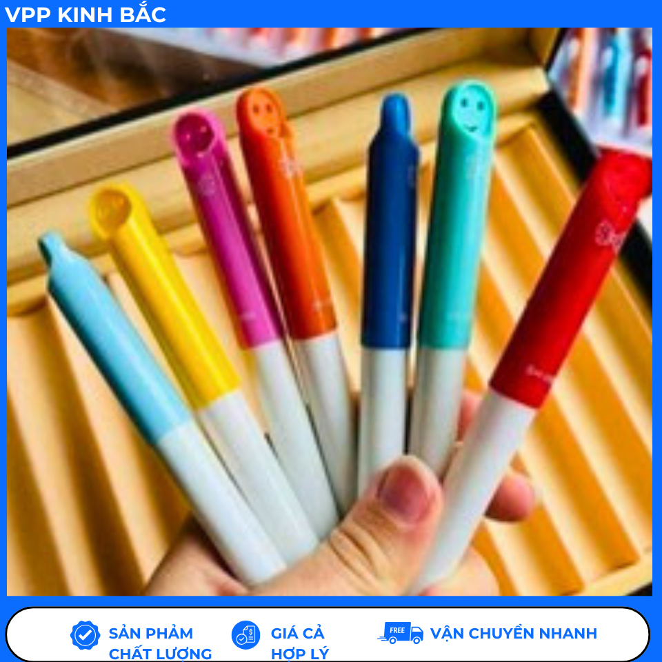 Bút Máy Luyện Chữ Đẹp Mặt Cười SH056 Ngòi Kim Tinh Ánh Dương