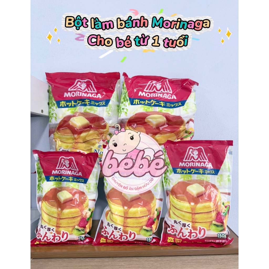Bột làm bánh pancake Morinaga, Wakodo Nhật Bản cho bé. Bột làm bánh pancake cho bé