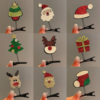 Set 2 kẹp lò xo Noel/Giáng sinh cho bé