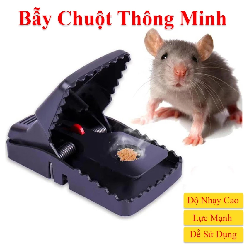 🖤【BẪY CHUỘT THÔNG MINH KHÔNG HÓA CHẤT】Bẫy Chuột Thế Hệ Mới Màu Đen - Thiết Kế Thông Minh, An Toàn & Thân Thiện Với Môi T