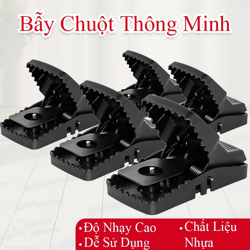 🖤【BẪY CHUỘT THÔNG MINH KHÔNG HÓA CHẤT】Bẫy Chuột Thế Hệ Mới Màu Đen - Thiết Kế Thông Minh, An Toàn & Thân Thiện Với Môi T