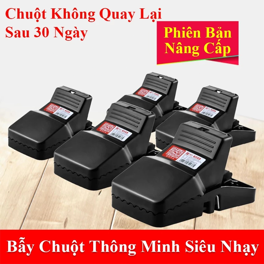 🖤【BẪY CHUỘT THÔNG MINH KHÔNG HÓA CHẤT】Bẫy Chuột Thế Hệ Mới Màu Đen - Thiết Kế Thông Minh, An Toàn & Thân Thiện Với Môi T