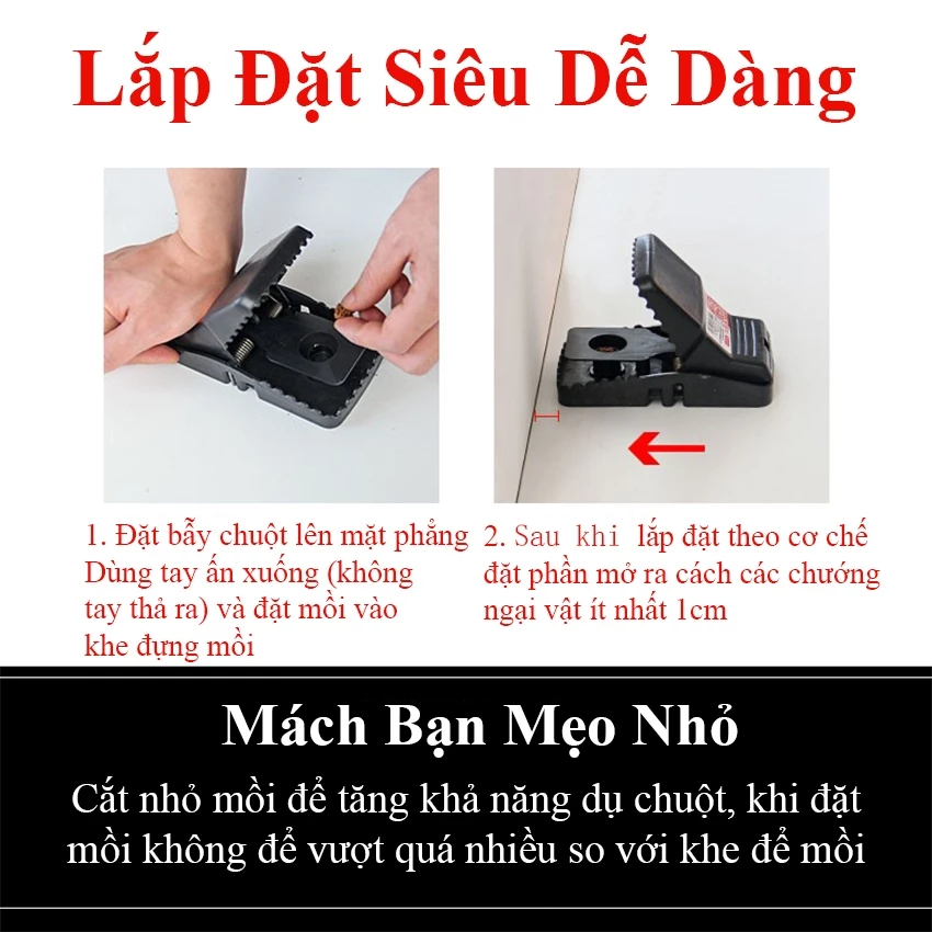 🖤【BẪY CHUỘT THÔNG MINH KHÔNG HÓA CHẤT】Bẫy Chuột Thế Hệ Mới Màu Đen - Thiết Kế Thông Minh, An Toàn & Thân Thiện Với Môi T