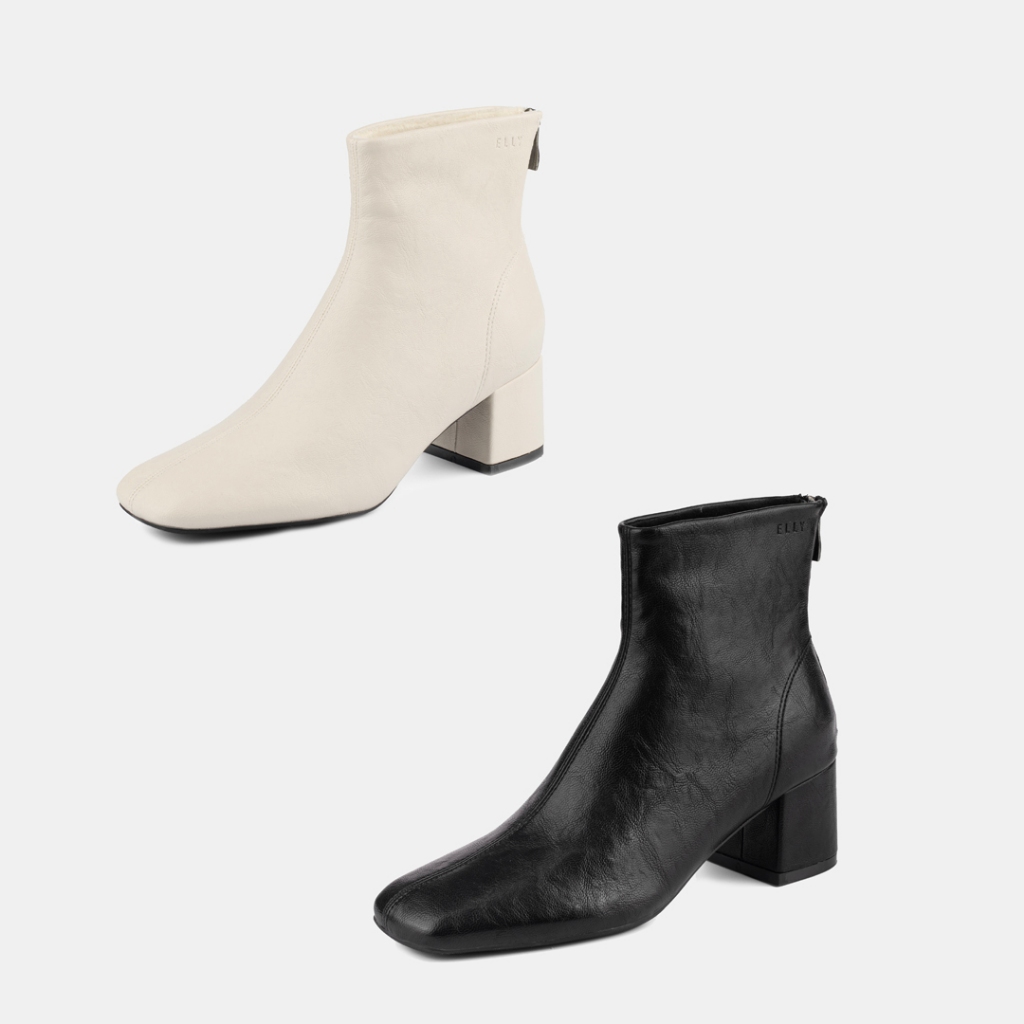 Giày Boot Nữ ELLY Da Microfiber Cao Cấp Thời Trang Cổ Ngắn Giữ Ấm Đi Chơi Sang Trọng – EGM218