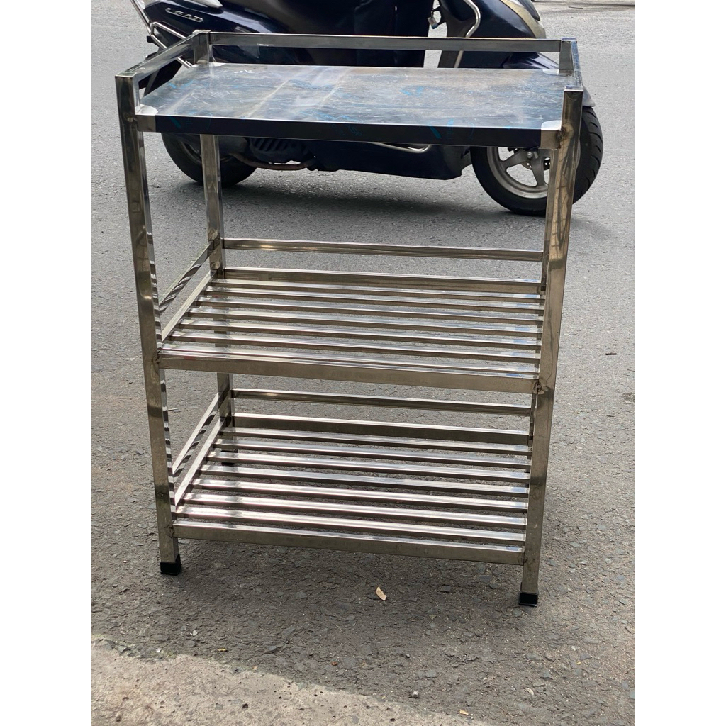Kệ INOX NHà Bếp 3 tầng siêu bền đủ kích thước