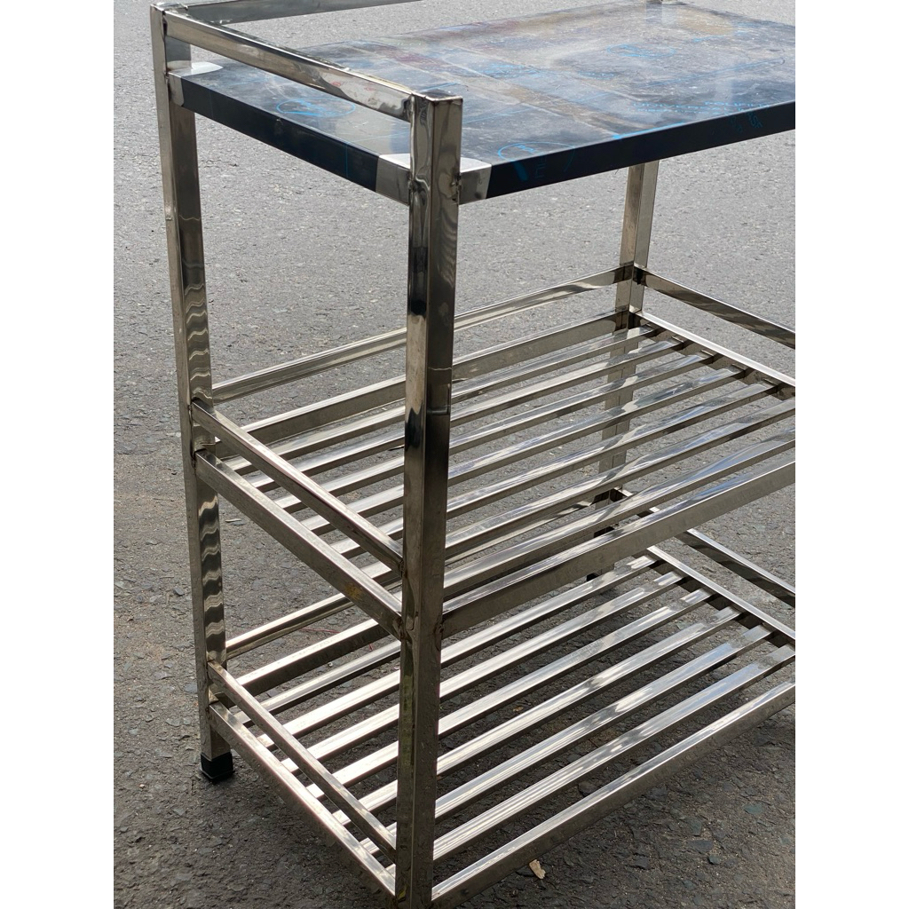 Kệ INOX NHà Bếp 3 tầng siêu bền đủ kích thước
