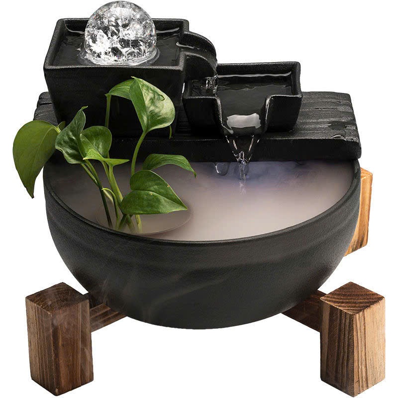 THÁC NƯỚC PHONG THỦY TỤ VÂN LƯU THỦY SINH TÀI -THANH TỊNH KHƠI TÀI, VƯỢNG KHÍ AN GIA
