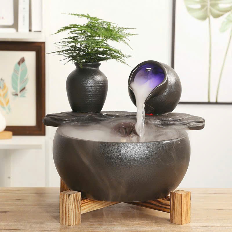 THÁC NƯỚC PHONG THỦY TỤ VÂN LƯU THỦY SINH TÀI -THANH TỊNH KHƠI TÀI, VƯỢNG KHÍ AN GIA