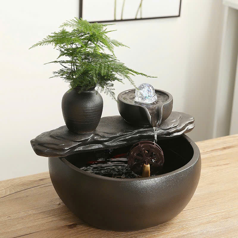 THÁC NƯỚC PHONG THỦY TỤ VÂN LƯU THỦY SINH TÀI -THANH TỊNH KHƠI TÀI, VƯỢNG KHÍ AN GIA