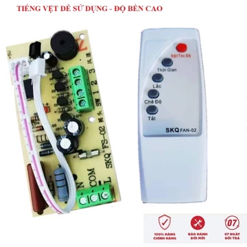 (Bản tiếng Việt) Bộ mạch điều khiển từ xa cho quạt bàn - bộ mạch điều khiển quạt từ xa