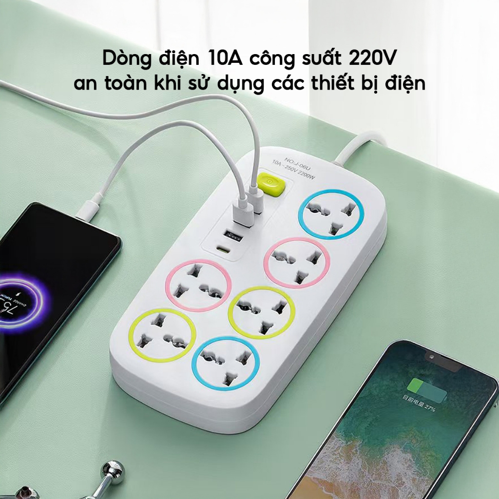 Thiết kế của Ổ Cắm Điện USB Chống Giậtiêu Chuẩn