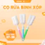 Dụng cụ cọ rửa bình sữa cho bé, cốc chén đầu mút xốp đa năng