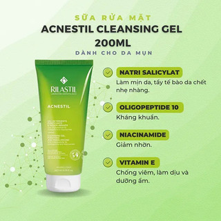 Gel rửa mặt dành cho da mụn RILASTIL ACNESTIL CLEANSING GEL 200ML/400ML