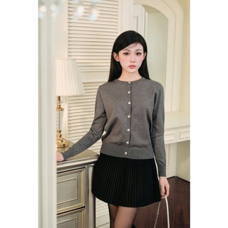 [MỞ BÁN] DELIZ - Áo len cardigan dài tay cổ tròn dáng trơn basic nhiều màu cho nữ phong cách vintage công sở CD105