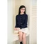 DELIZ - Áo len cardigan dài tay cổ tròn dáng trơn basic nhiều màu cho nữ phong cách vintage công sở CD105