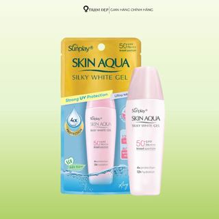 Gel Chống Nắng Dưỡng Ẩm, Sáng Da Sunplay Skin Aqua Silky White (30g, 70g)