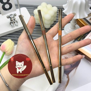 [NONGCHAT] Chì Kẻ Chân Mày Nongchat 2 Đầu, Đầu Chỉ Mảnh 1.5mm, Pro Slim Brown Pencil, 0.06g