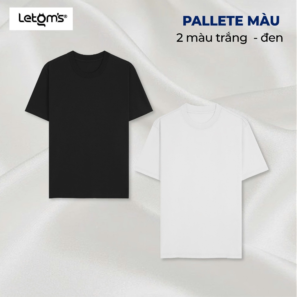Áo Thun Nữ Cotton Mỹ LeTom’s – Form Regular, 2 màu basic Đen/Trắng, mềm mịn – thoáng mát – dễ phối M10