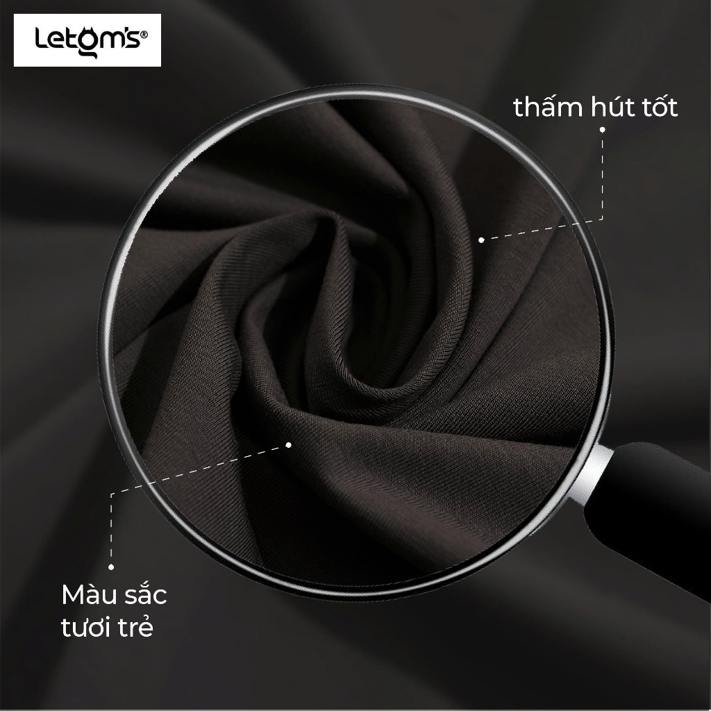 Áo Thun Đôi Nam Nữ Unisex Cotton Mỹ  LeTom's Form Regular Cotton 2C 2 Màu Basic Dễ Phối Chất Mềm Mịn M10