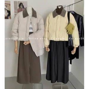TRIANGLE - Korea puffer jacket (Cân nhắc kỹ, returned is not welcomed)- Áo phao Hàn Quốc cao cấp cổ nhung polo