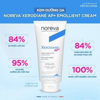 Kem dưỡng cho da rất khô hoặc kích ứng Noreva Xerodiane Emollient Cream 200ML
