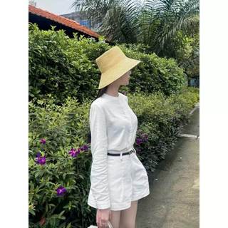 𝗟𝘆𝗿𝗮 - | BEELY | Áo sơ mi Linen cổ tàu