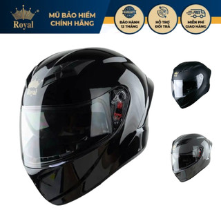Mũ Bảo Hiểm Fullface Royal M266 2 Kính Cao Cấp – Chính Hãng Royal Helmet -Bảo Hành 12 tháng