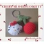 Móc khóa cherry mèo hello kitty - handmade len - crochet - amigurumi