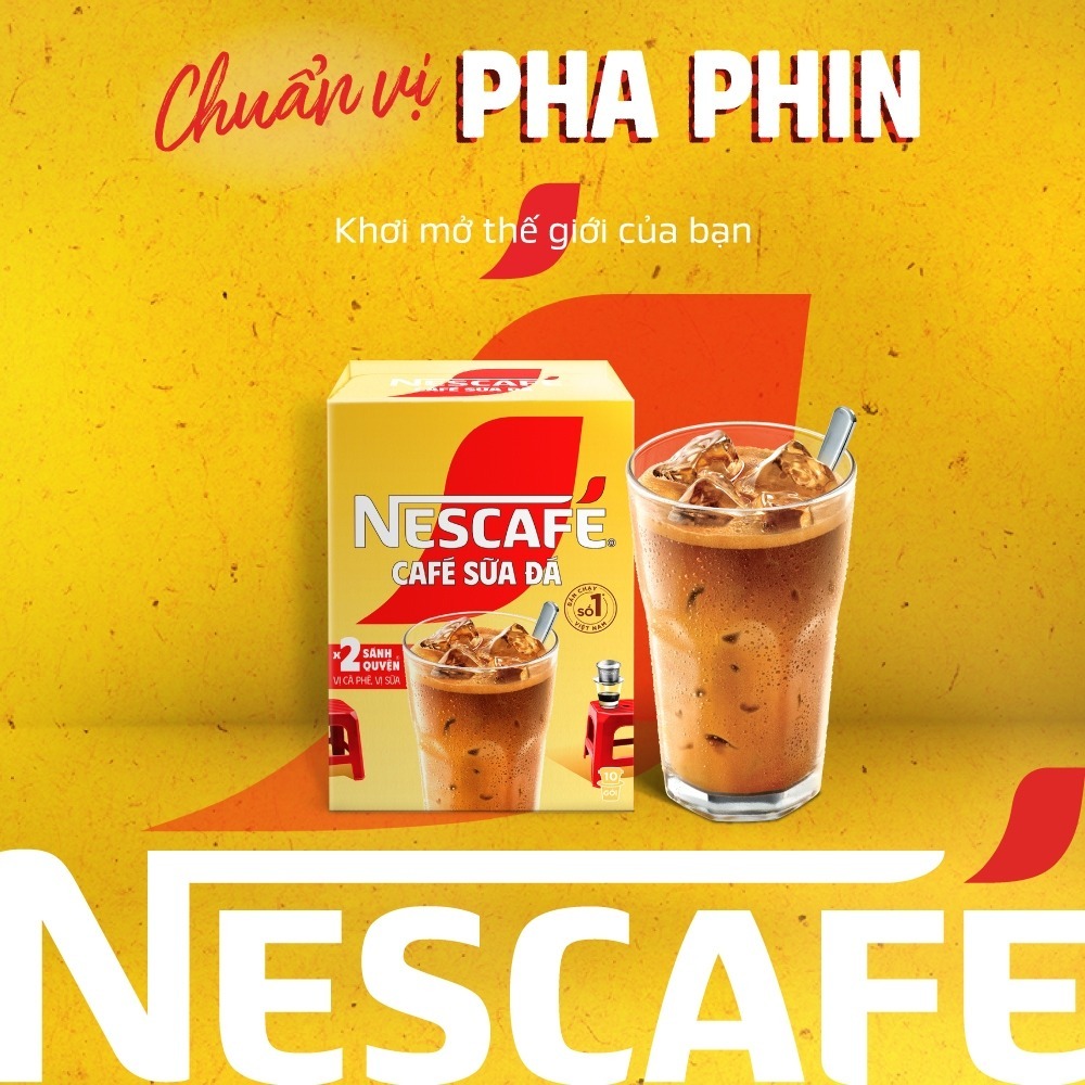 [Tặng Ca đá Nescafé] Combo 4 Hộp Cà phê Hòa tan NESCAFÉ CAFÉ SỮA ĐÁ 10 gói Nhân đôi sánh quyện
