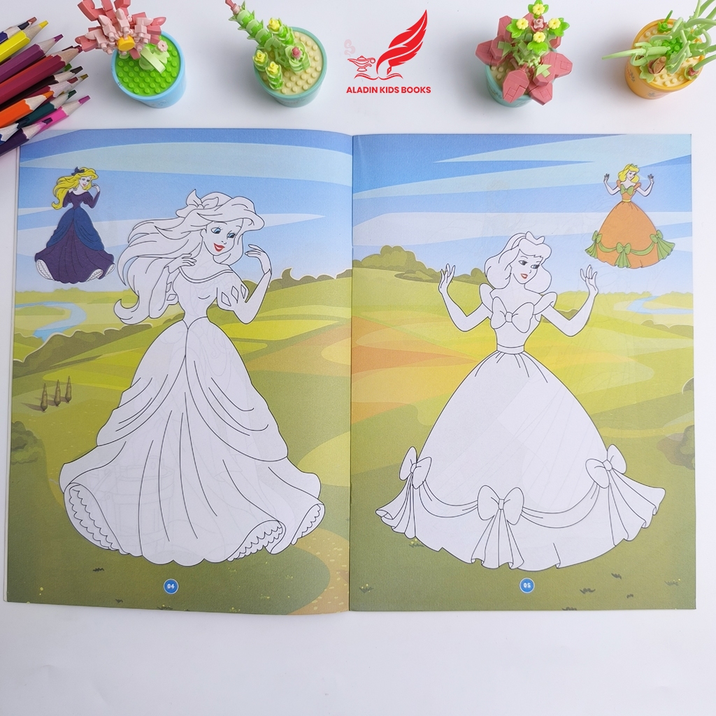 Sách-Bộ 4 Quyển Bé Tô Màu Chủ Đề Công Chúa – Sách Tập Tô Cho Bé Thiếu Nhi