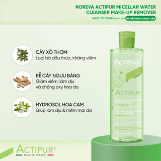 Nước tẩy trang dành cho da dầu mụn nhạy cảm NOREVA ACTIPUR MICELLAR 400ML