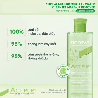 Nước tẩy trang dành cho da dầu mụn nhạy cảm NOREVA ACTIPUR MICELLAR 400ML