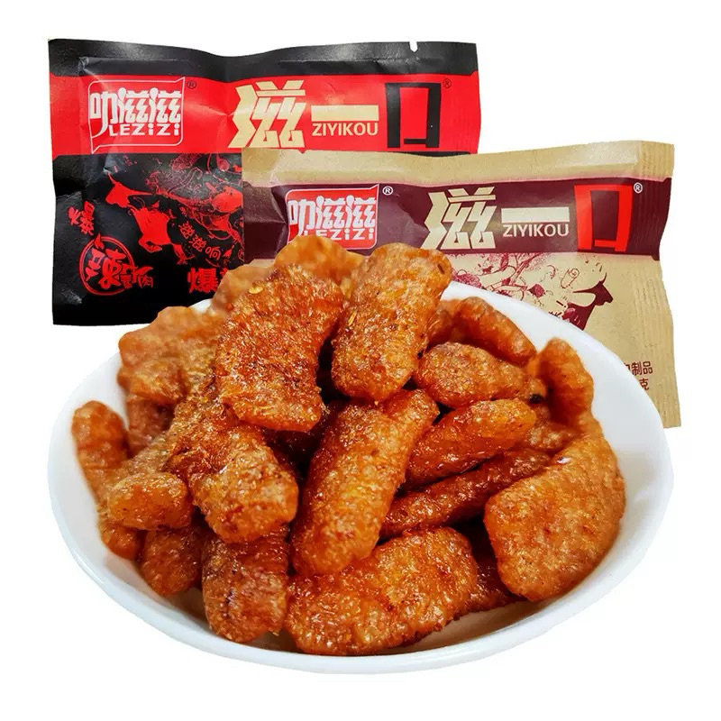 Ăn vặt snack Ziyi gói 285g (19 gói nhỏ) thịt bò chay cay kiểu hàn bò chay đậu tương