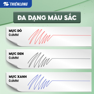Bút Bi Thiên Long - Nét Bút Êm Trơn - Không Gai Giấy
