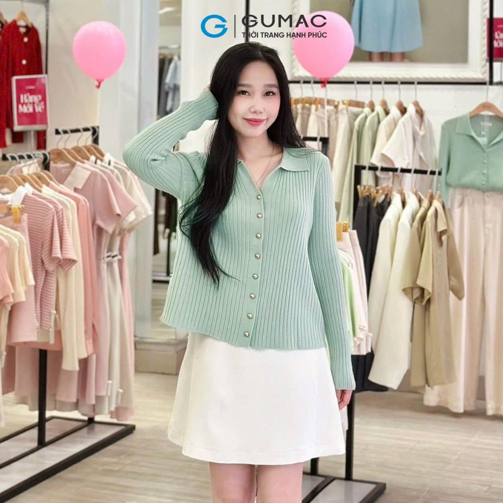 Áo Khoác Cardigan Nữ Phom Suông Ôm Nhẹ Thời Trang GUMAC AF11035
