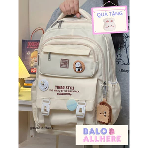 BaLo (XINHXINH) [ORDER] Balo Nam Nữ Đi Học Lớn Nhiều Ngăn Chống Nước BL68