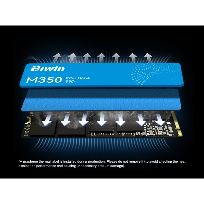 SSD BIWIN M350 1TB NVME GEN4X4 (R5200/W4800) - Chính Hãng - BH 36T