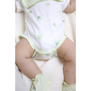 M&B (0-12M) Bộ bodychip sơ sinh Củ Cải & Ốc Sên cotton cao cấp mềm mịn, thoáng mát thấm hút tốt